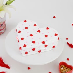 Heart-Shaped Chocolate Cake with Cream Frosting 